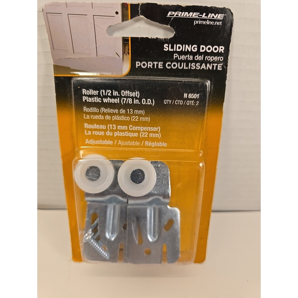 PLPCI Sliding Door‎ Roller 7/8" OD Plastic Wheel 1/2" Offset N6501 New